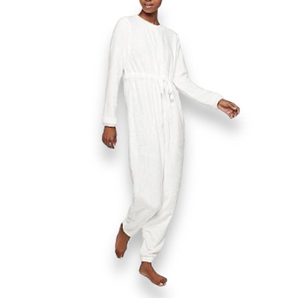SO Cinch Waist One-Piece Fleece Pajamas